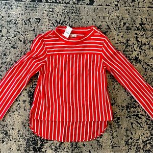 J.Crew women’s adorable, top high low new with tags.